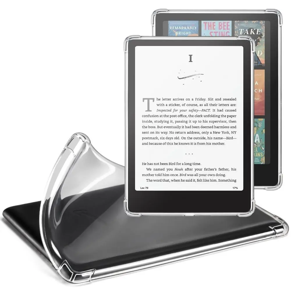 Anti-Scratch EReader Case Airbag Anti-fall Back Shell for Kindle Paperwhite 2024 7 inch 12th Gen/Colorsoft Signature Edition