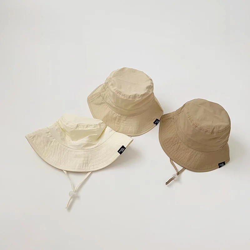 

Summer Baby Fisherman Hats Thin Quick Drying Bucket Hat For Kids Boys Girls Sun Caps Children Beach Hat