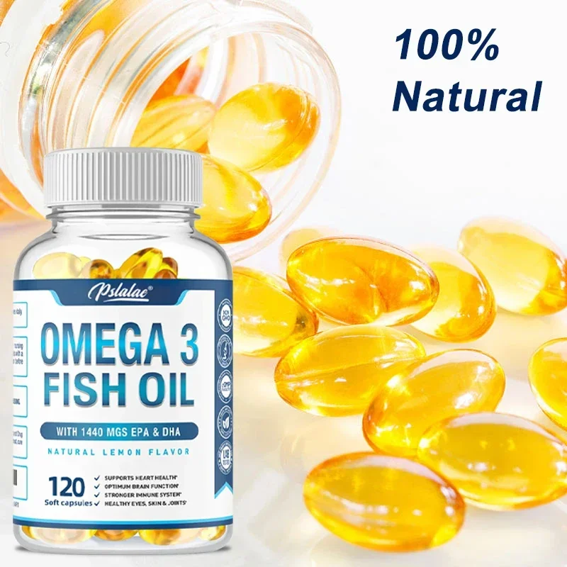 Premium Omega 3 Fish Oil Capsules with Triple Action EPA and DHA - 120 Vegetarian Capsules