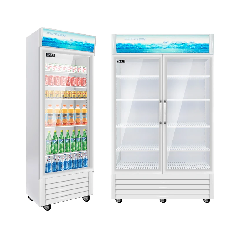 Commercial Refrigerator Display Showcase Fruit and Vegetables Open Chiller Supermarket Shelves Display Cooler Customized