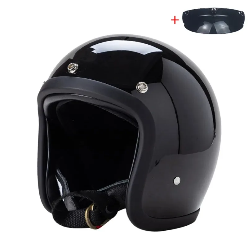 

Japanese-style Retro Motorcycle Helmet Net Celebrity with The Same Electric Motorcycle Safety Half Helmet