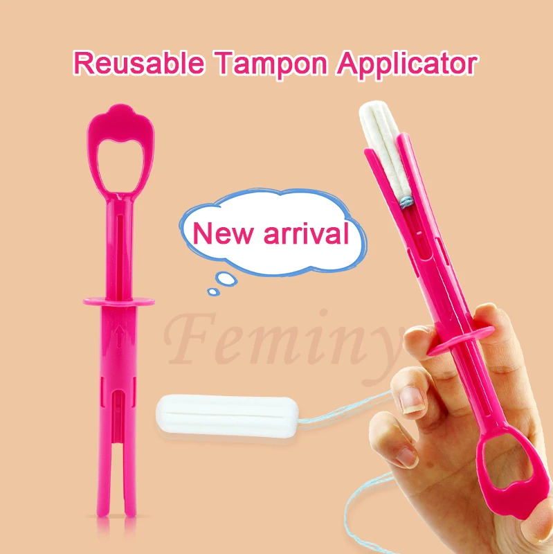 Tampon and Menstrual Cup Applicator Reusable Portable Medical Plastic Grade Booster Personal Hygiene Product