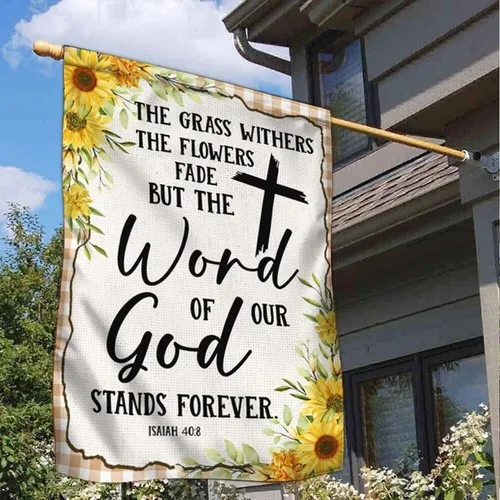 Christian Flag God Stands Forever Christian Sunflower Flag Graden Flag RRM LLP LLX uui
