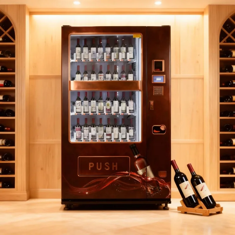 Custom Beer And Alcohol Vending Machine Cold Card Payment Wine Beer Brewing Alcohol Measuring Device Drink Vending Machine