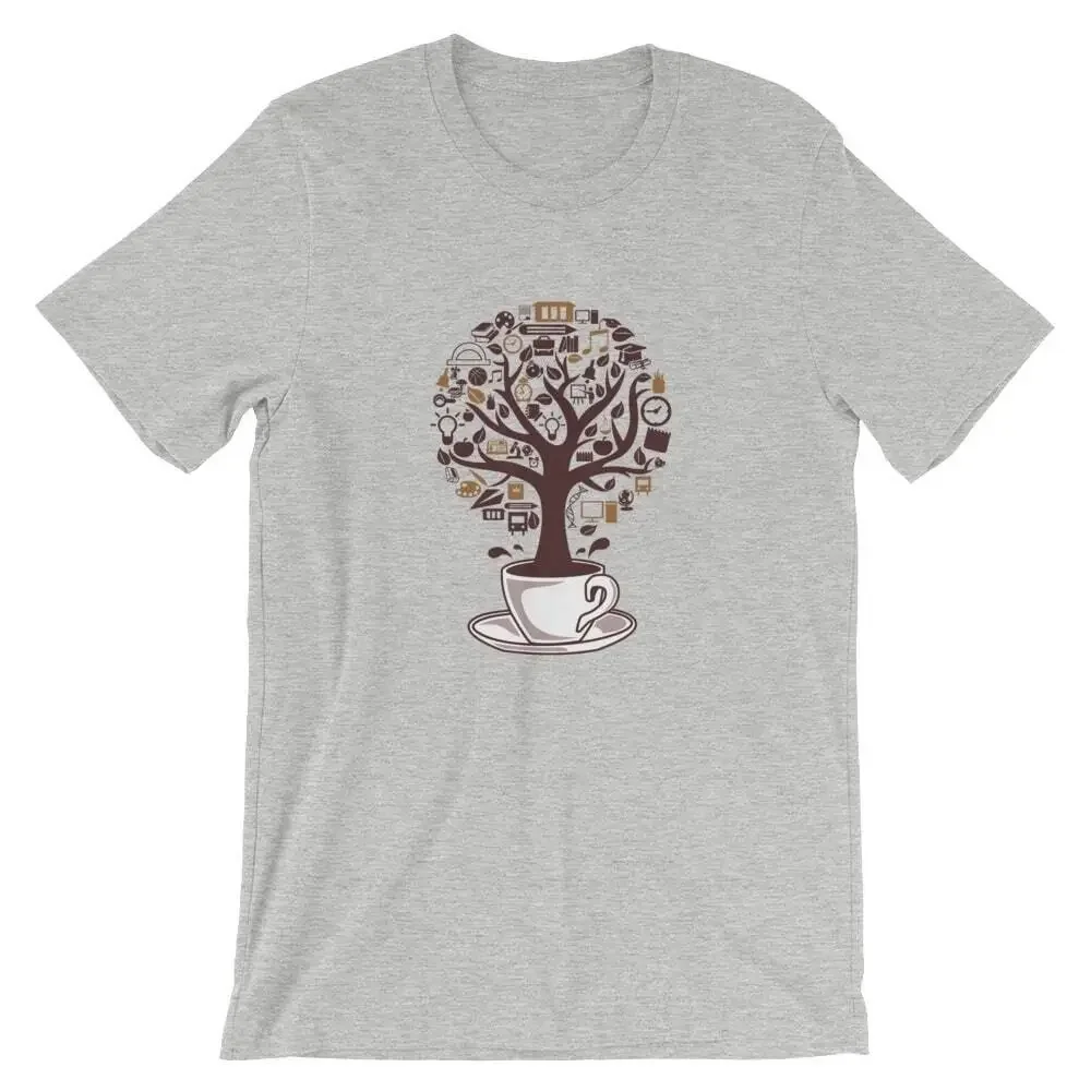 

Coffee Tree T-Shirt. Anime Graph T-shirts For Men Clothing Women Short Sve Tees Vintage High Quality 100%Cotton