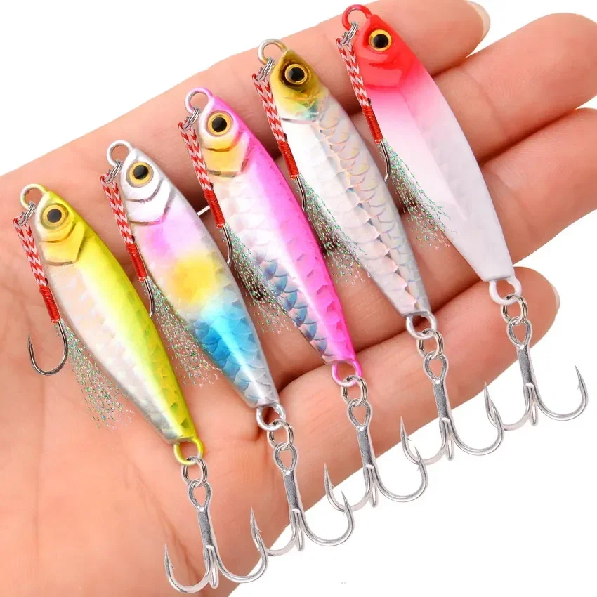 1pcs Japan Metal Cast Jig Lure 10g Shore Casting Jigging Lures Pesca Fish Sea Bass Fishing Lure Artificial Bait Tackle