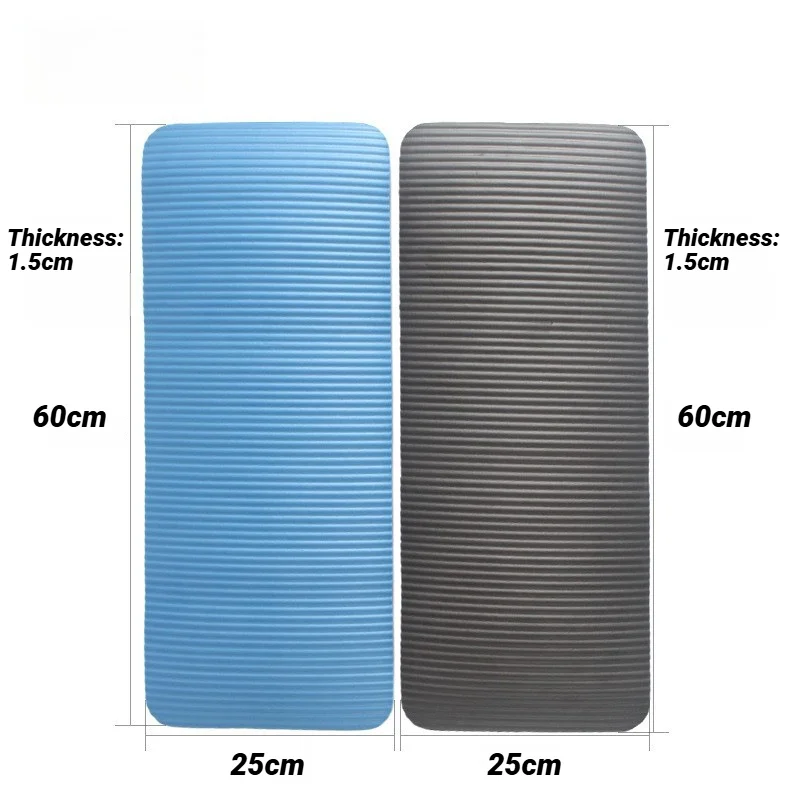 Mata do jogi 60x25 cm, 15 mm, do ćwiczeń w domu, pilatesu, płaska, podpierająca brzuch, do sportów, przenośna, do użytku wewnątrz i na zewnątrz, sprzęt sportowy NBR, profesjonalna. — zdjęcie 7