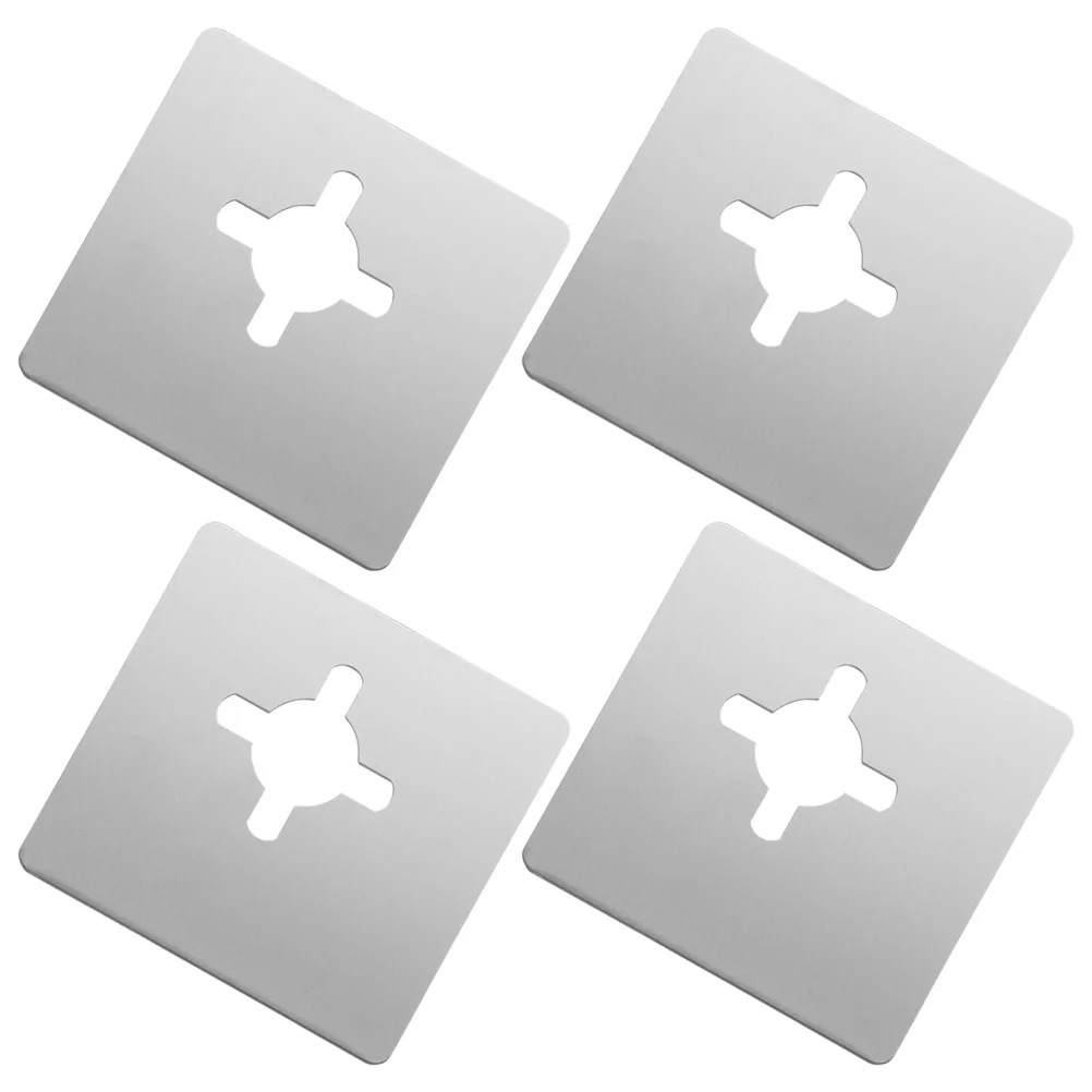 

4Pcs Door Lock Repair Plates Stainless Steel Door Strike Reinforcement Plate for Garage Deadbolt Installation Deadbolt Cover