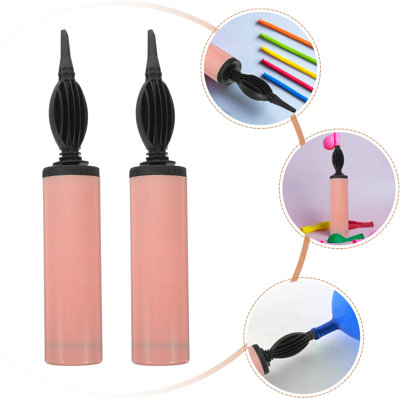 

2pcs Hand Push Inflator Manual Air Pump for Balloons Inflatable Bags Bags Portable Compact Lightweight for Sports