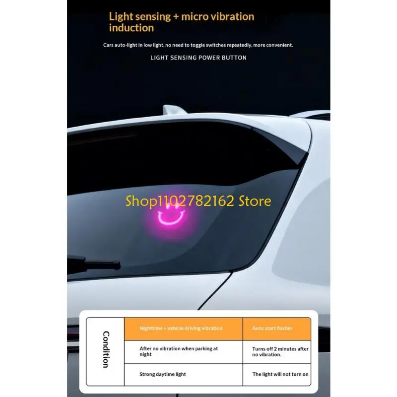 

547B Car Triangular Window Decorative Light Face Multicolor LED For Mood Enhancement In Vehicle Interior