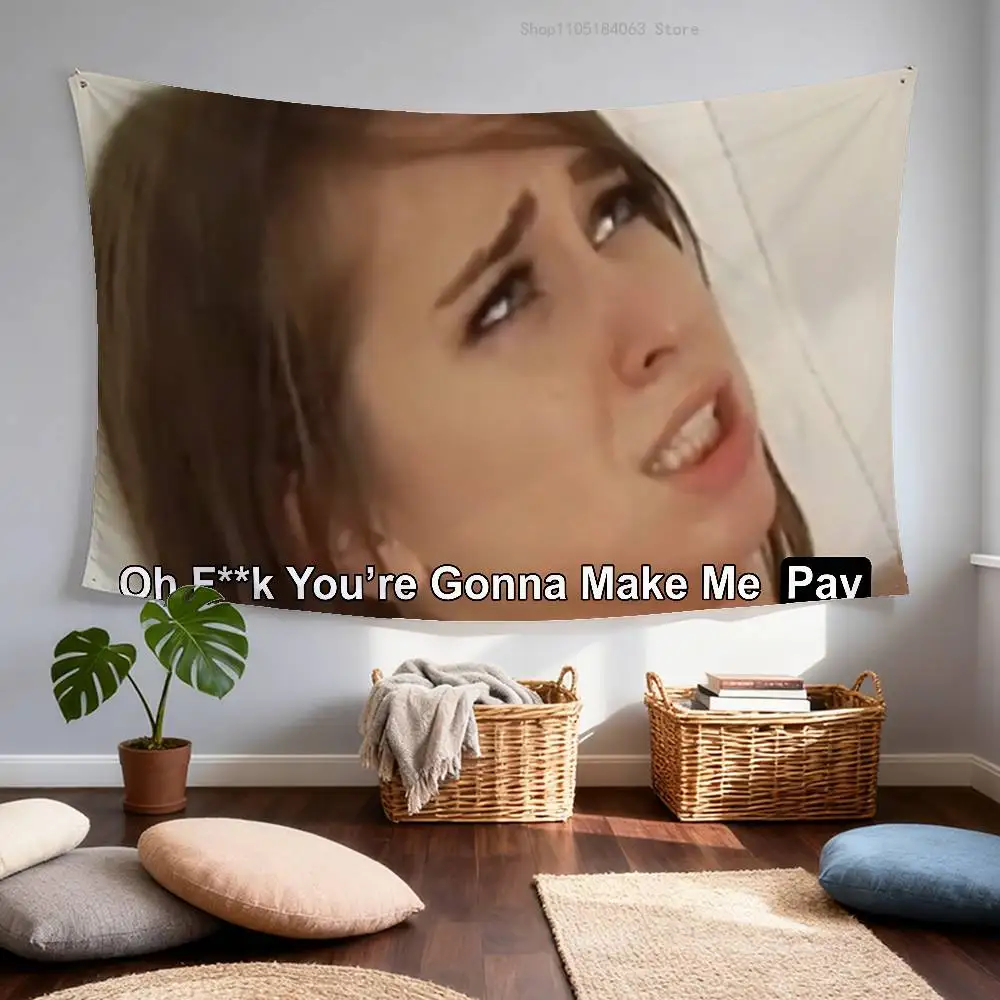 

You are gonna make me pay Flag Tapestry Banner For Bedroom Outdoor Living Room Restaurant Bar Wall Decor Party