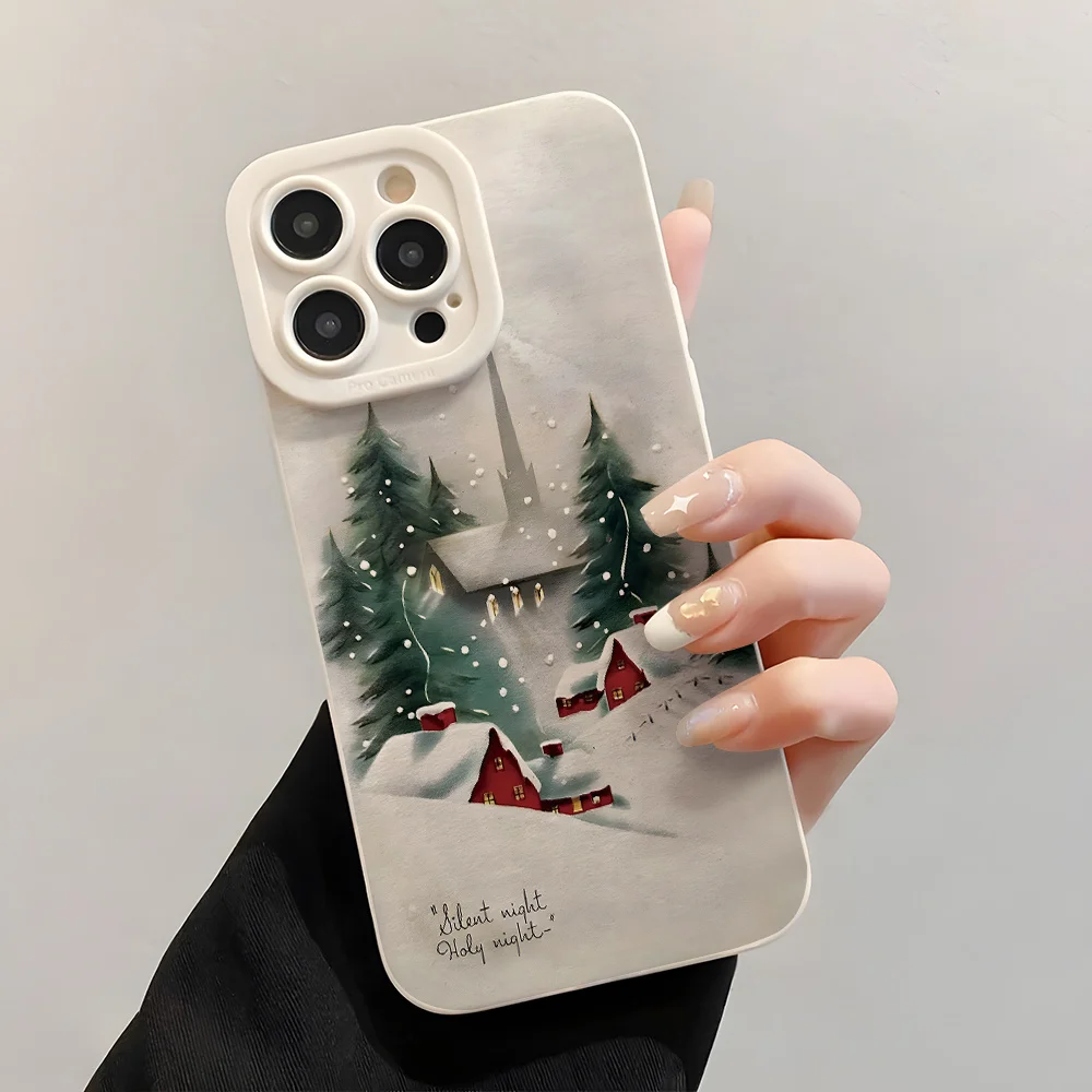 Weihnachts-Glückskatzen-Elfen-Muster-Hülle für Samsung Galaxy S23 S25 S24 Ultra S22 S21 FE Plus A54 A55 A53 A16 A35 A34 A33 A15 Funda – Detail 2