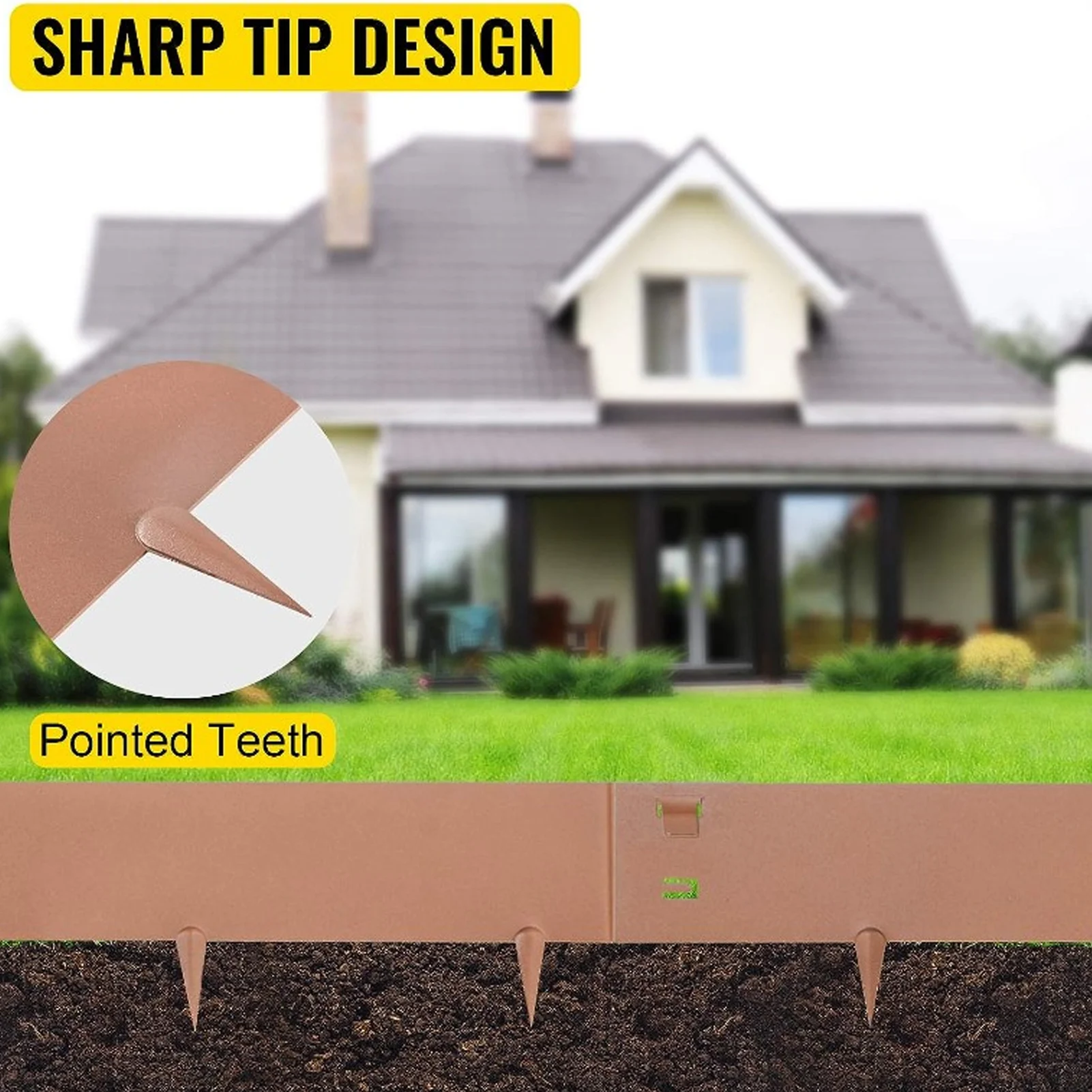 

Garden Bed Border Garden Bed Edging Steel Lawn Edging 100x13cm Flexible Bendable Landscape Edging Metal Garden Bed Border