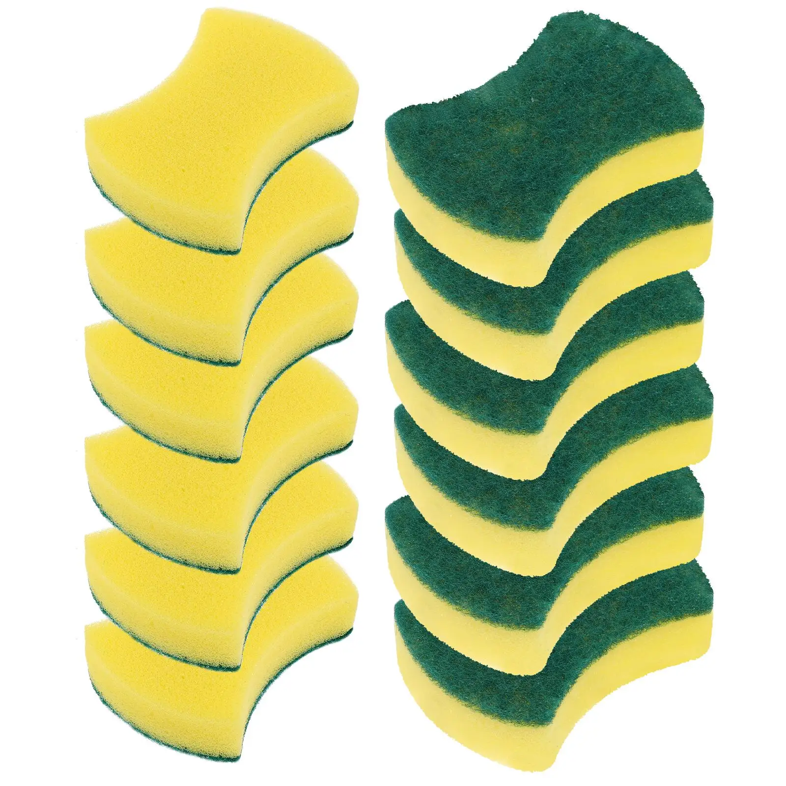 

24 Pcs Thick Dishwashing Sponges Reusable Kitchen Cleaning Tools Scrubbers Wok Pads Multi Use Sponges For Pads Pan
