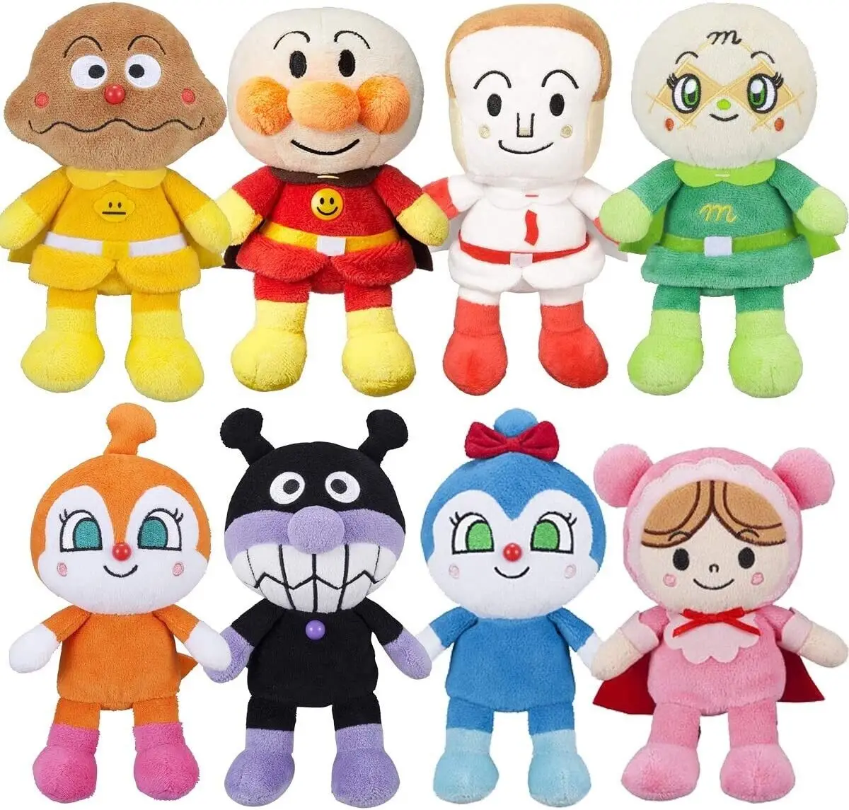 Kawaii Anime Anpanman Baikinman Melonpanna Currypanman Dokinchan Kokinchan Plush Kids Stuffed Toys For Children Gifts 18CM