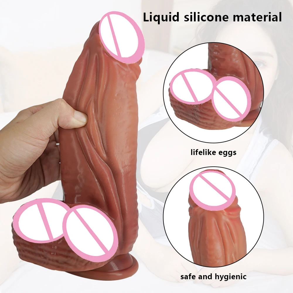 Dildo Super Huge Real Skin Silicone Big Realistic Dildo Suction Cup Dildos Male Penis Dick Sex Toys For Women Female Masturbator