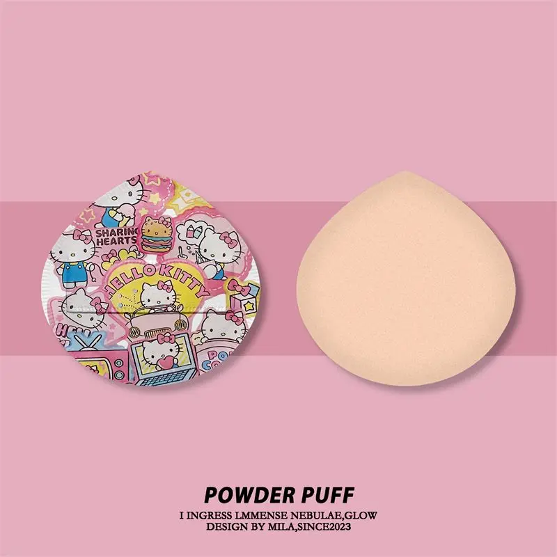 

New Kawaii Sanrio Hello Kitty Anime Air Cushion Puff Cute Cartoon Bb Cream Specific Sponge Cosmetic Tool Children Girl Gift