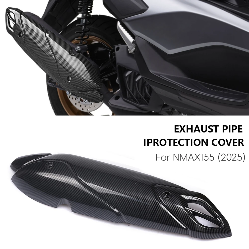

For Yamaha NMAX V3 NMAX155 2025 Motorcycle Accessories Exhaust Pipe Protection Cover Heat Shield Anti-Scalding Guard