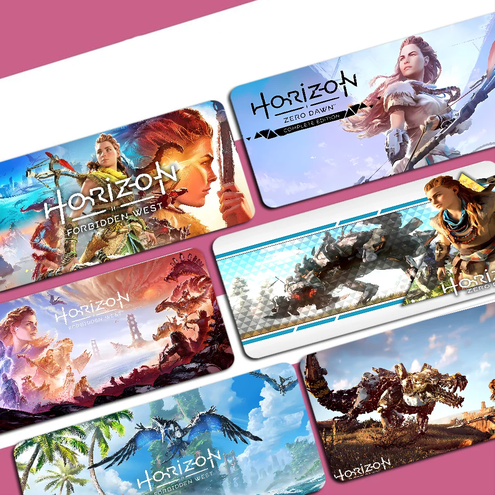 

Horizon Zero Dawn Game Mousepad Custom Skin Desktop Desk Mat Kawaii Gaming Accessories Students Writing Pad for PC