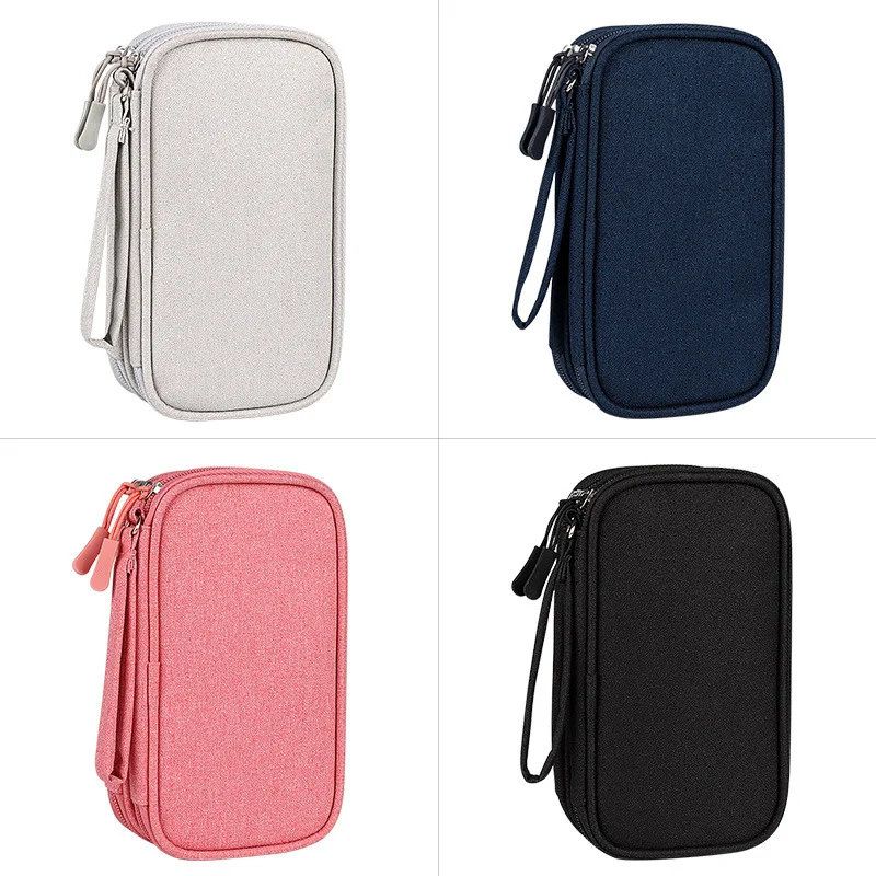 Cable Manager Storage Bag System Kit USB Cable Headphone Cord Pen Power Bank Protective Case Dustproof Cable Storage Bag