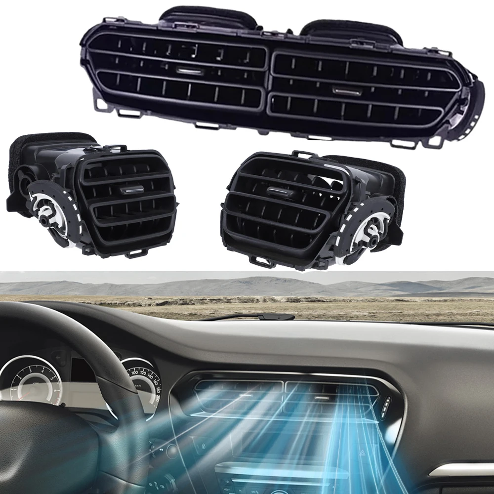 

Car Front Dashboard Air Conditioning Outlet A/C Air Conditioning Vents Grille For Peugeot 301 2013 2014 2015 2016 2017 2018 2019