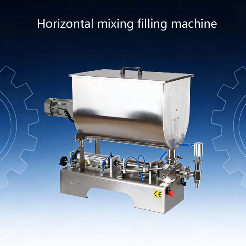 

Промышленная пневматическая горизонтальная машина для смешивания и фасовки объемом 50-500 мл для томатного соуса, соуса чили, арахисового масла