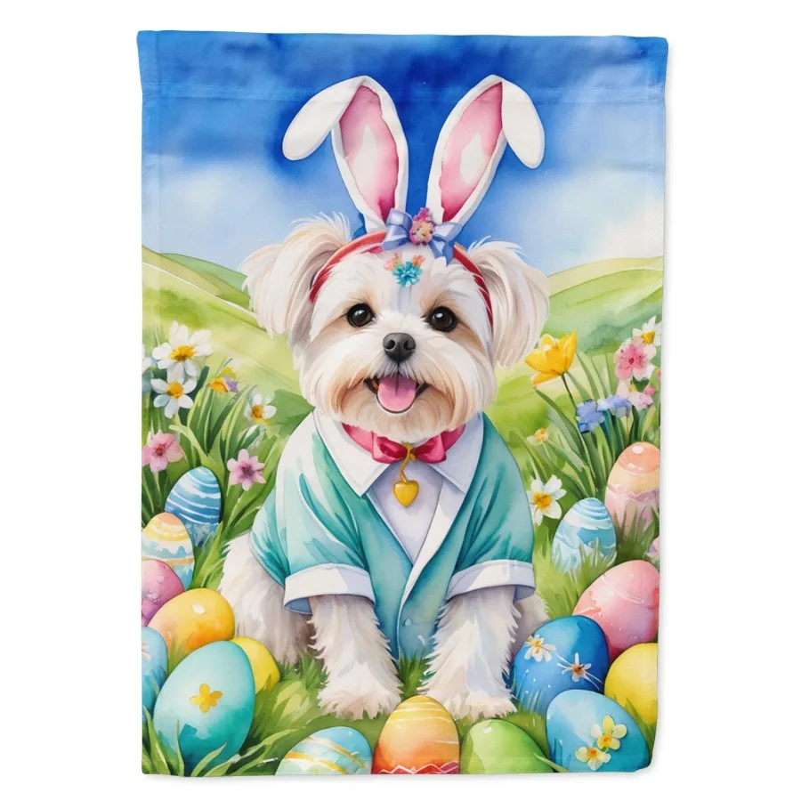

Maltese Easter Egg Hunt Garden Flag Mailbox Flag Drative Yard Flag Banner Outside Patio Artwork Yard Flower Beds Garden Size Mu