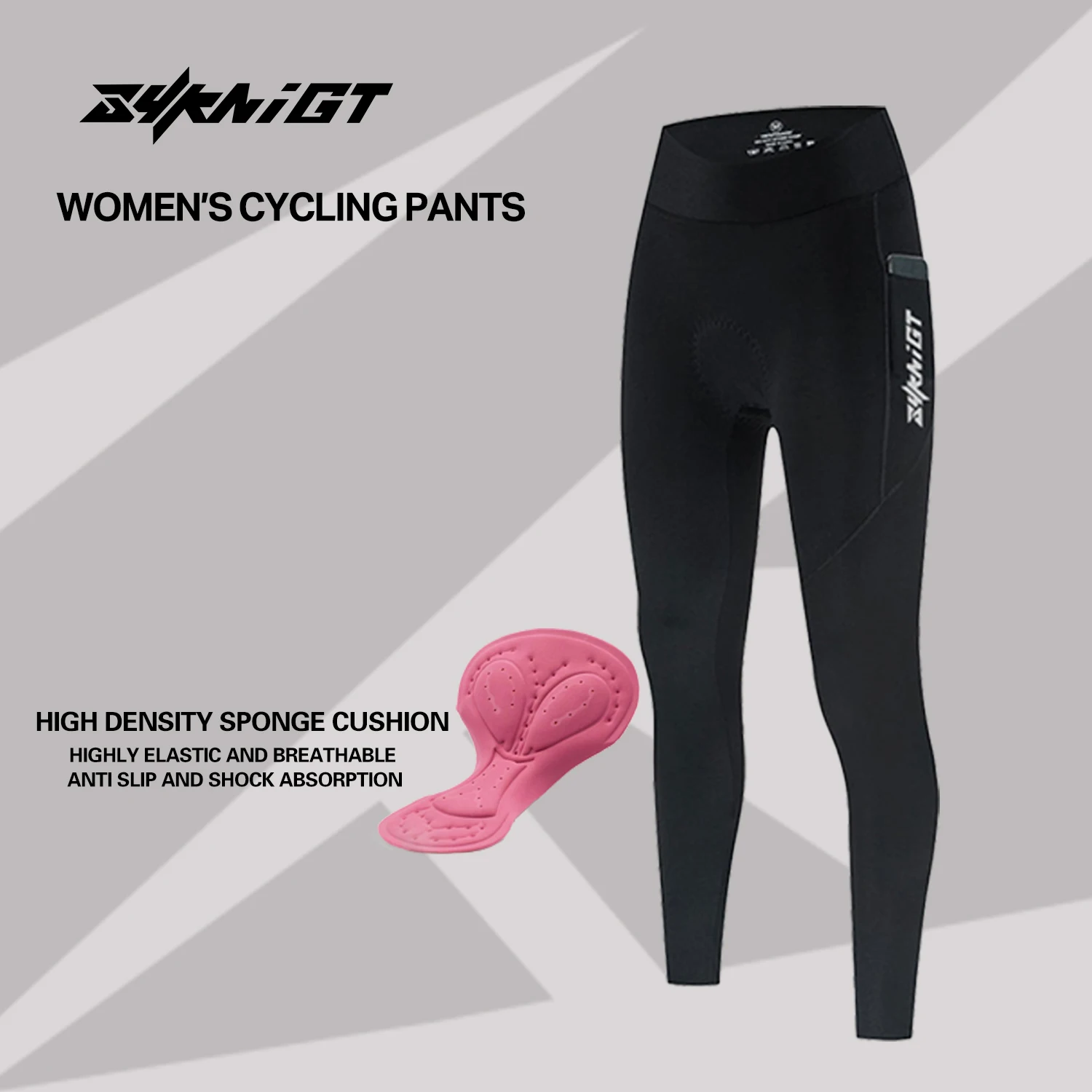 ZYKNIGT Women's road cycling bib Add pocket and freely cut hem technique Women's professional seat cushion cycling pants