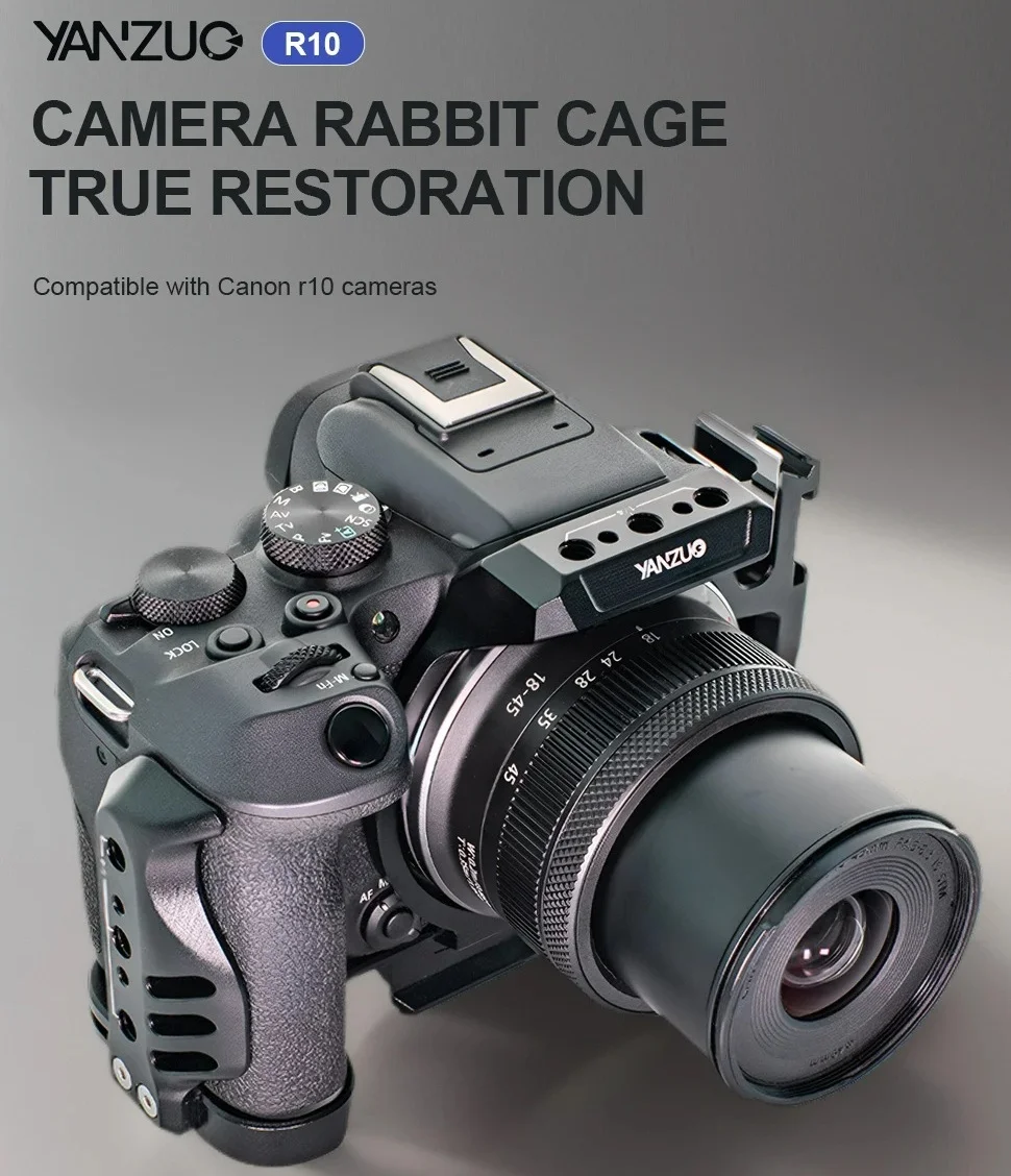 YANZUO Camera Cage, Bracket, Protection Frame for Canon R10 Camera