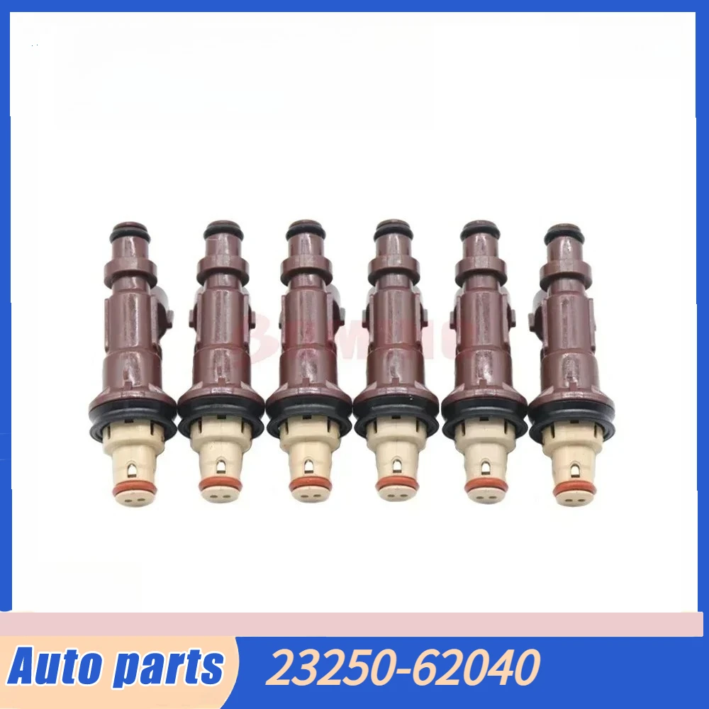 

New 23250-62040 6PCS Fuel Injectors Nozzle Fits for Toyota Tacoma Tundra 4Runner 3.4L HILUX SURF LAND CRUISER PRADO 1999-2004