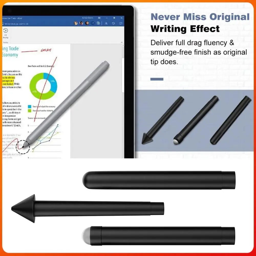 3pcs Stylus Pen Tip Kit for Microsoft Surface Pro 7 6 5 Replacement Nib Tip Kits