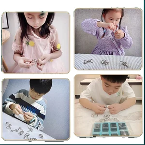 Metall-Puzzle-Spielzeug für Kinder, abnehmbare Schnalle, 9 Link, erwachsene Ieleisure, Stressreduzierung, Intelligenz, 8. September 8 Hauptverkäufe Kinderschnalle - №5