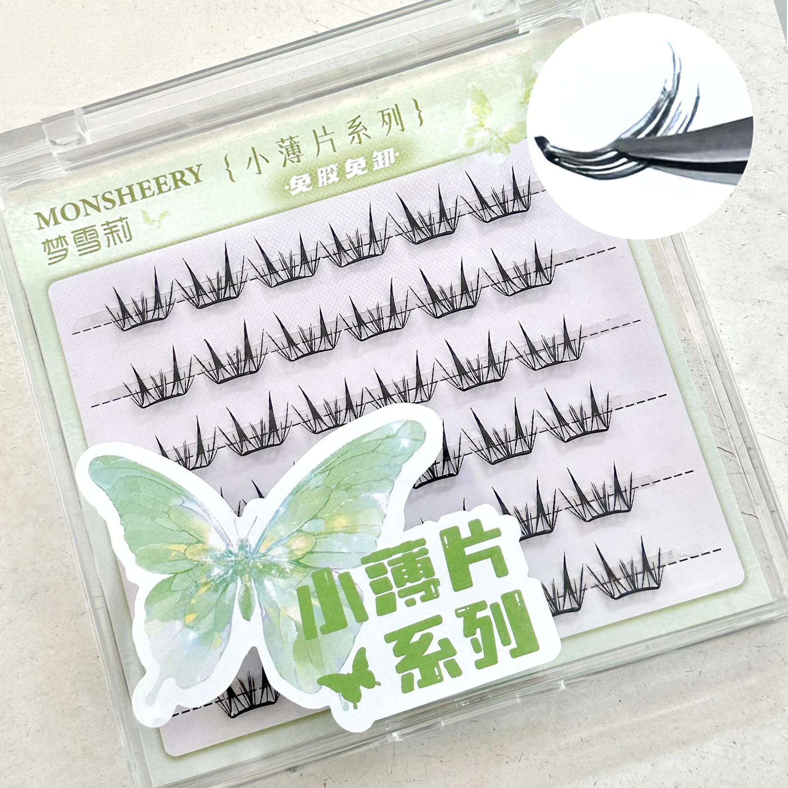 Grappe de cils auto-adhésives 9-13mm, cils individuels, sans colle nécessaire, moelleux, bricolage, outils de maquillage pour femmes et filles