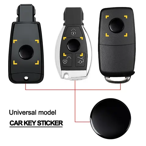 11mm 14mm Fob Car Logo Sticker for Car Remote Control Key para BMW Audi Peugeot Fiat MINI AlfaRomeo VW benz KIA Ford Opel Abarth 10 best sales lada logo - №8