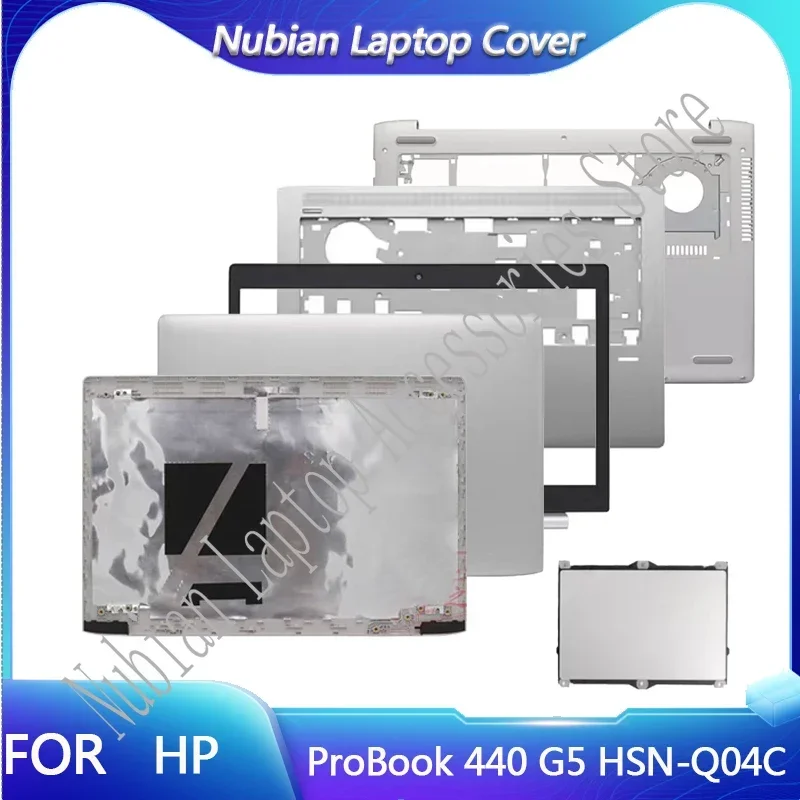 

New For HP ProBook 440 445 G5 HSN-Q04C HSN-Q08C Notebook LCD Back Cover/Front Bezel/Palm Cushion/Bottom Cover Silver