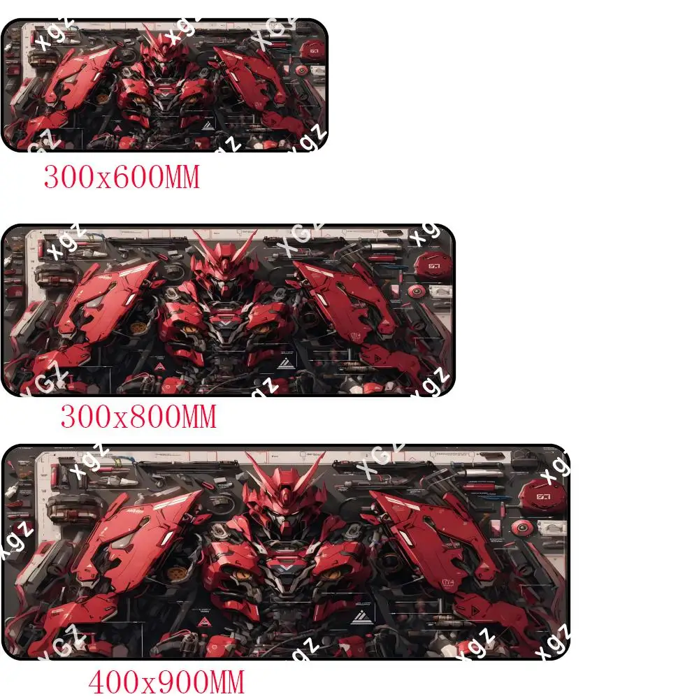 لوحة ماوس بتصميم Anime Mech Warrior، لوحة ماوس كبيرة، وسادة مكتب، قاعدة مضادة للانزلاق، قابلة للغسل للاستخدام المكتبي والمنزلي #5