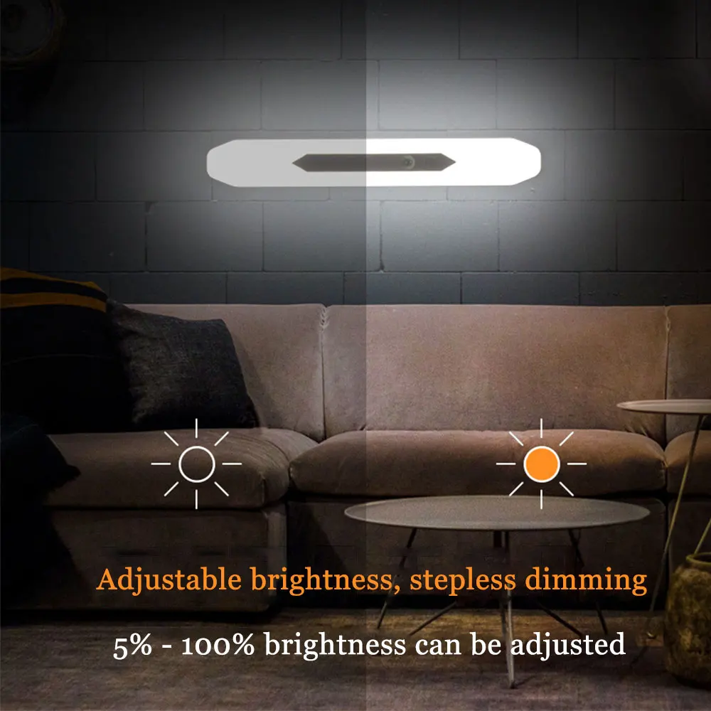 

IR Motion Sensor Wireless LED Night Light Type-C USB Cabinet Lamp Corridor Night Lamp for Hallway Toilet Bedroom