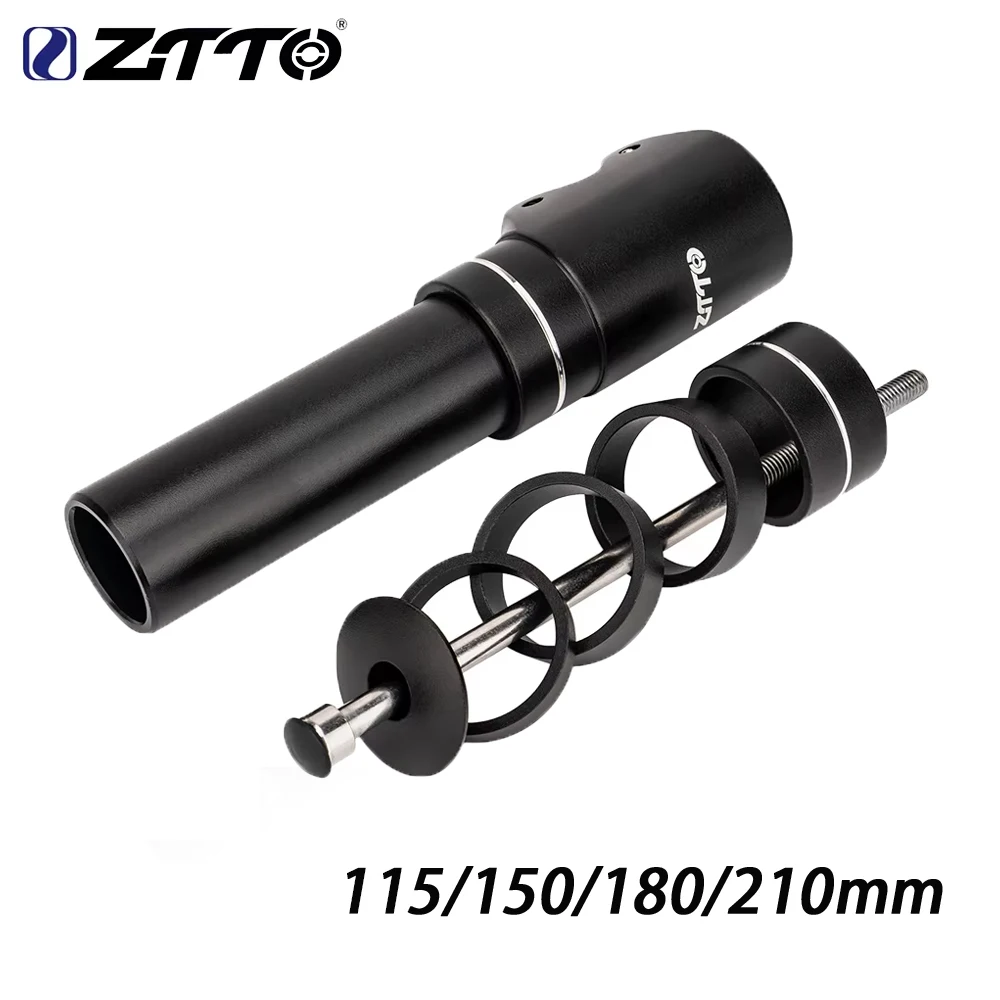 ZTTO Bike Stem Extender Adapter 115/150/180/210mm Handlebar Spacer Fork Stem Rise Cycling Accessories