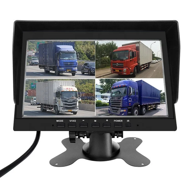 10.1 Inch 2CH 4CH Rear Monitor Night Vision Camera System With Split Screen Rear Camera Monitor Truck Tarking System For Trucks