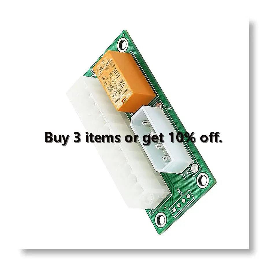 ✤ATX Dual PSU Multiple Power Supply Adapter Synchronous Power Board Add 2PSU with Power LED to Molex 4 Pin Connector