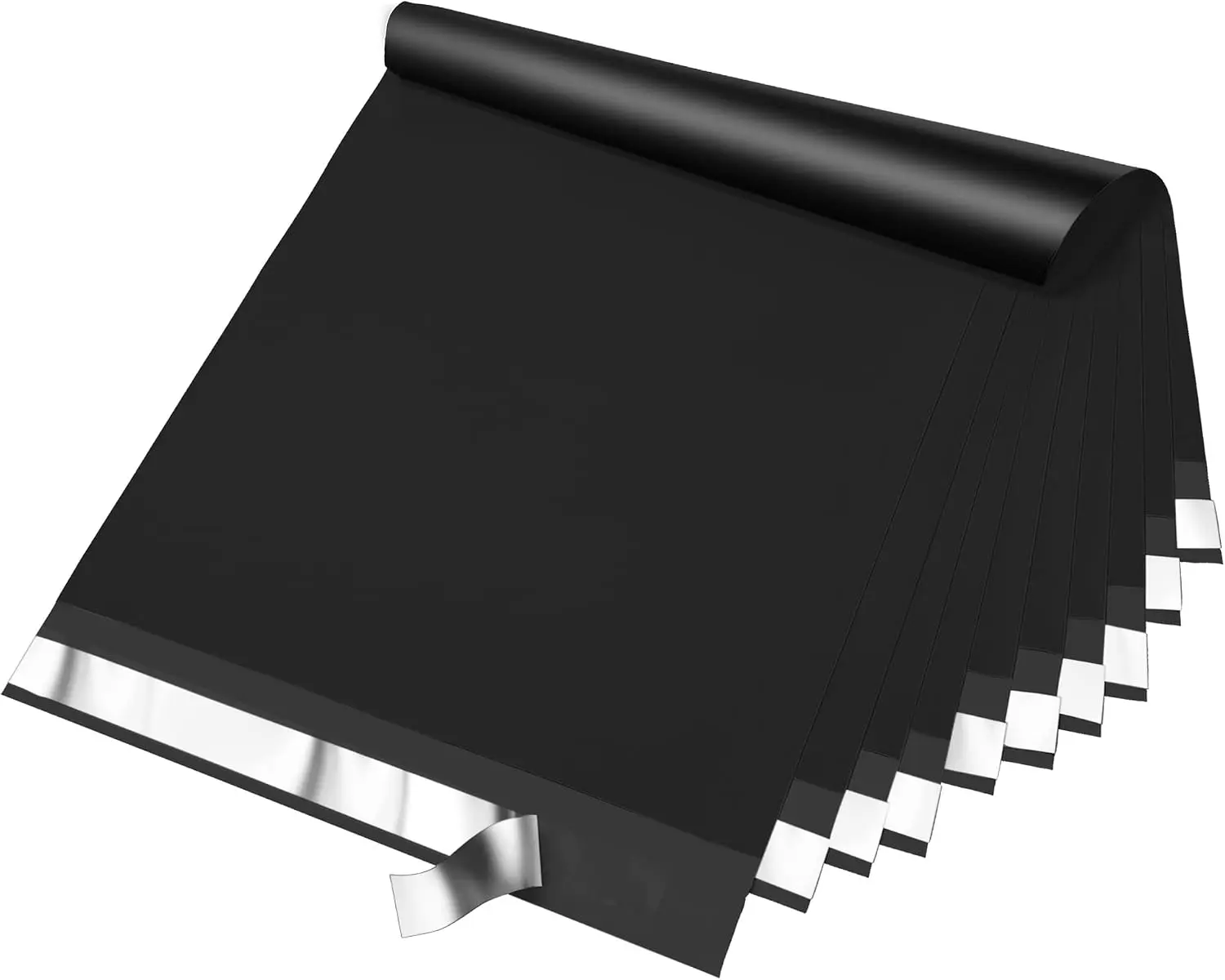 14.5x19 Inch Poly Mailers 50 Pcs, Waterproof Shipping Bags for Clothing, Strong Adhesive Self Seal Envelopes, Black