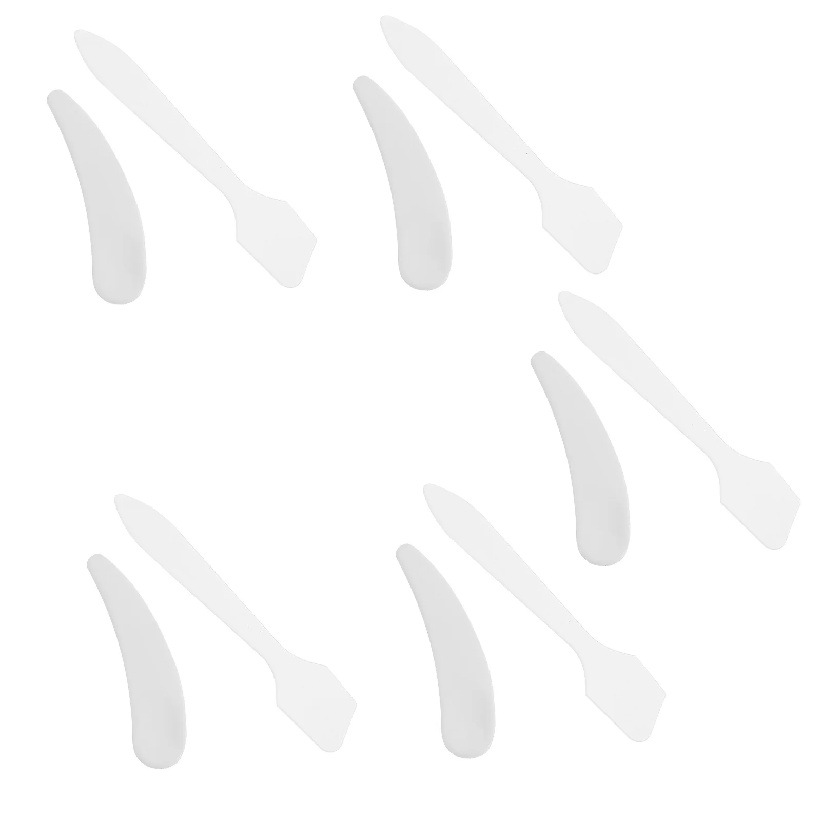 10 قطعة مجموعة ملاعق ماكياج شفافة كريم وجه ملاعق كريم عين قضيب ملاعق أخذ العينات خلط أدوات العناية بالبشرة #2