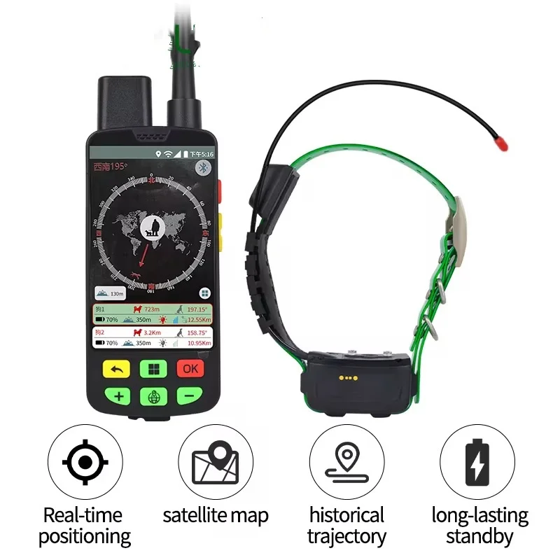 

Real-Time Hound GPS Tracker Deep Waterproof Hunting Dog Locator Real-Time Tracking