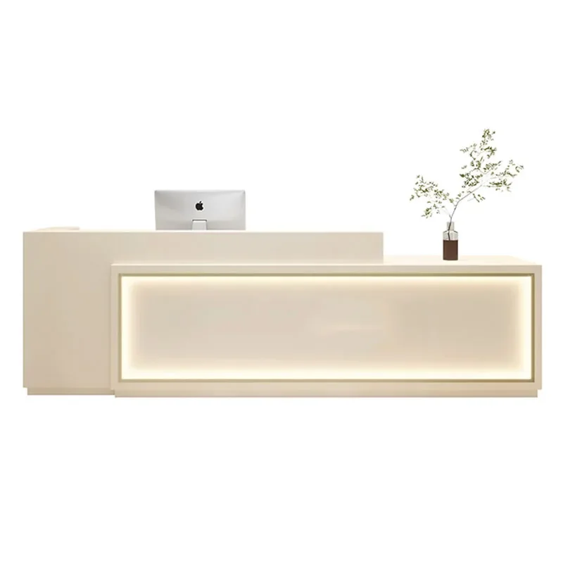 

Белая передняя стойка регистрации, офисная кафедра, бар Pulpitos, кассовый аппарат, стойка регистрации, маленький Meuble Caisse, офисная мебель