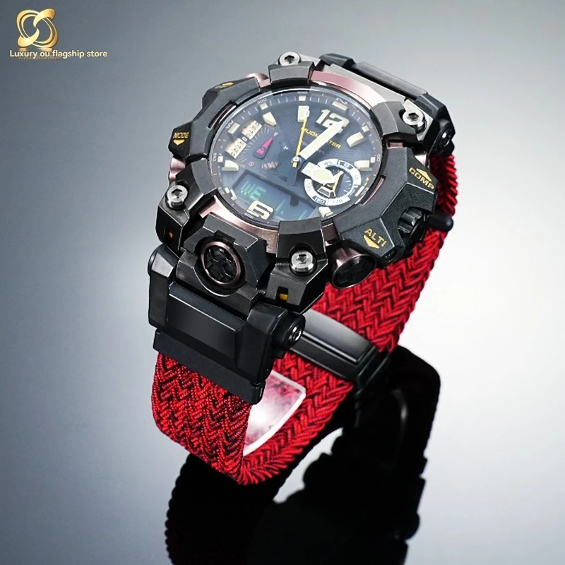 

For Casio Big Mud King 3rd Generation 5678 GWG-B1000 Series Modified Sports Magnetic Nylon Canvas Outdoor Watch Strap