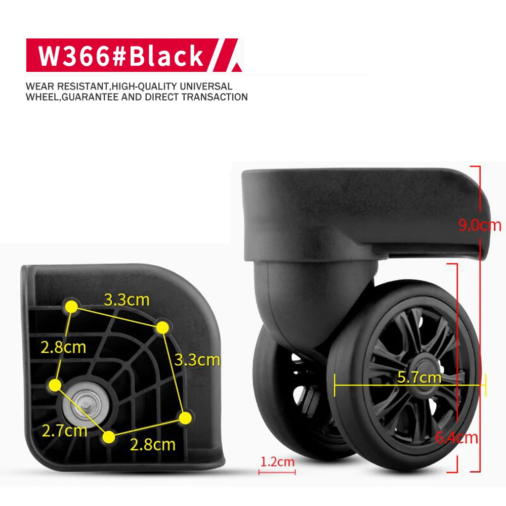 DILONG W366 Suitcase Wheel Replacement And Maintenance Travel Trolley Case Trolley High-Quality Silent Wear-Resistant Wheels