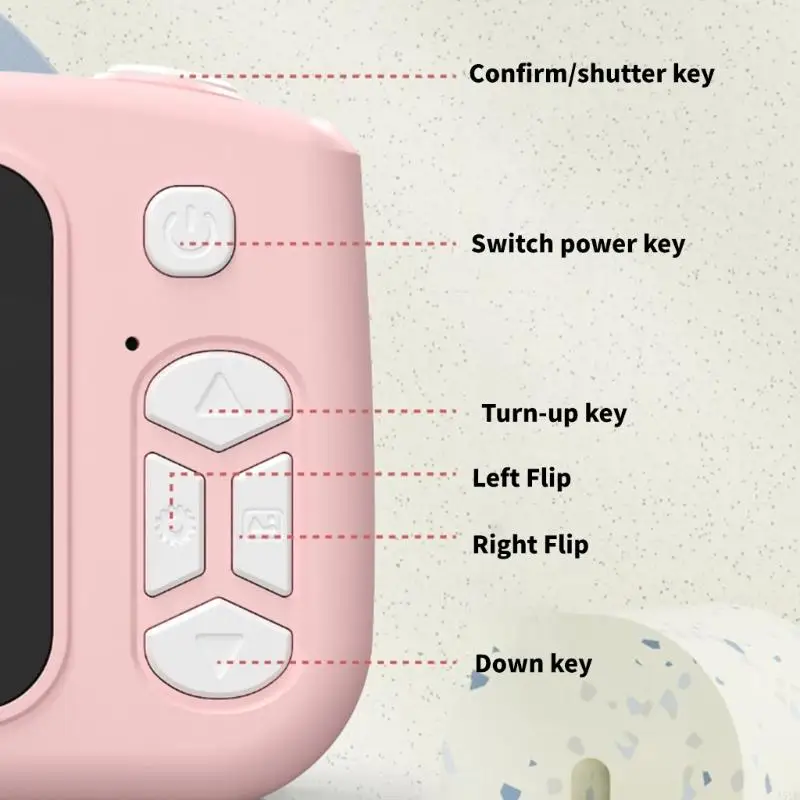 Câmera digital A5YC Childrens com 32G Câmera memória OTG Câmera dupla foco foco quadros fotos criativos