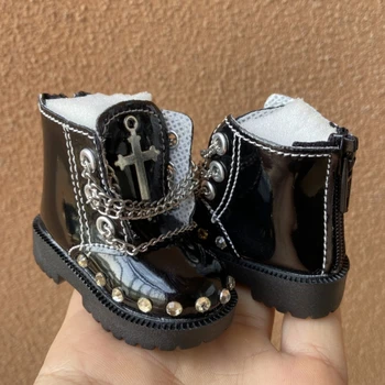 Tilda 7Cm 1/4 Bjd Pop Speelgoed Schoenen, mooie Mini Leuke Schoenen Simulatie Lederen Laarzen Voor Poppen Minifee Hoge Kwaliteit Pop Accessoires