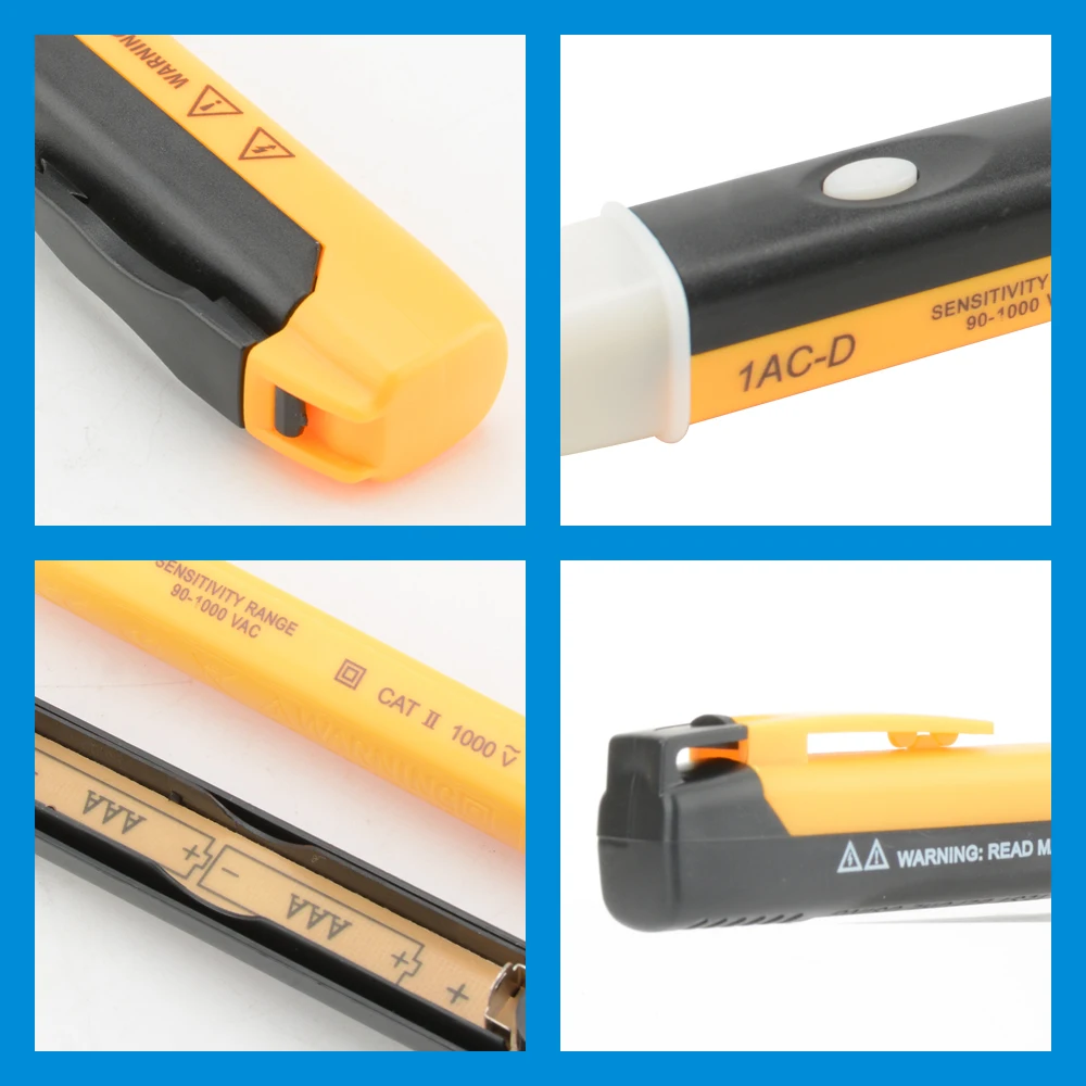 Non-Contact Voltage Tester Pen, LED Portable AC Induction Detector with Adjustable Sensitivity,Wire Electrician Tool