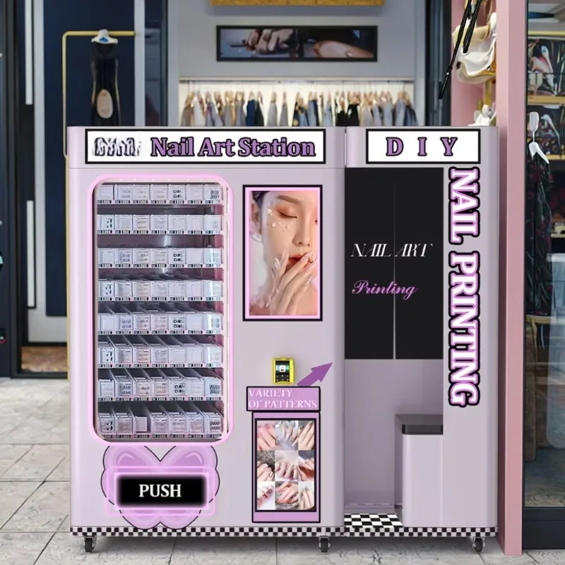 Custom Digital DIY Photo Nail Art Printer Vending Machine Portable Nail Art Stamping Smart Nail Art Printing Vending Machine